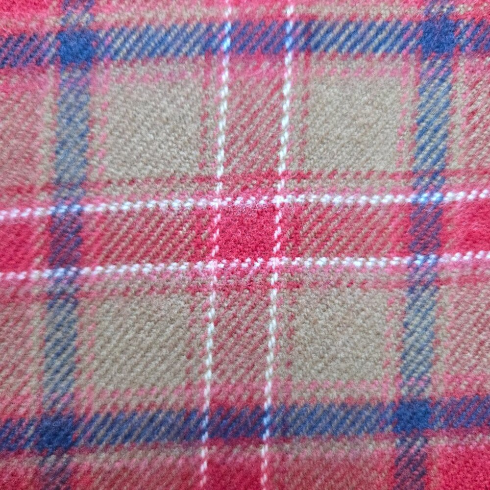 NWT Brushed Wool Throw Blanket Plaid Dunollie Castle Scotland Rare History - Picture 7 of 13
